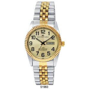 Montres Carlo Men's Watch 51983, Easy Reader, Date